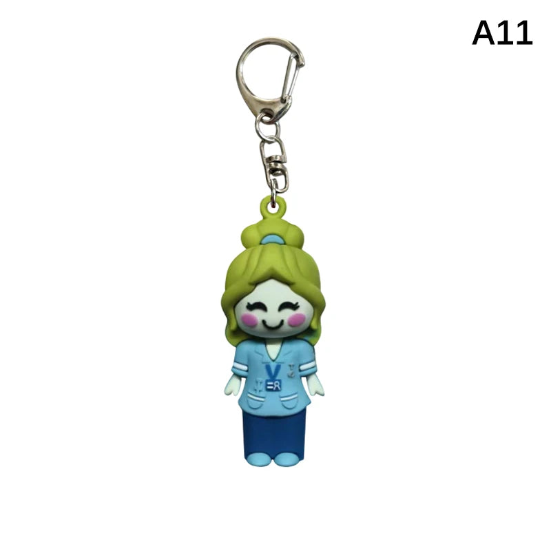 Shaped Ampoule Bottle Opener Keychain Rubber Cutter Aid Medication