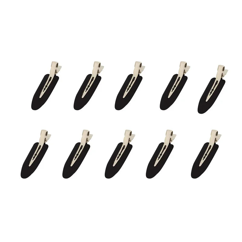 10pcs/set No Crease Basic Hair Clips For Women Girls Hair Styling Makeup No Bend Hairpins Barrettes Fashion Hair Accessories Qme 10pcs black