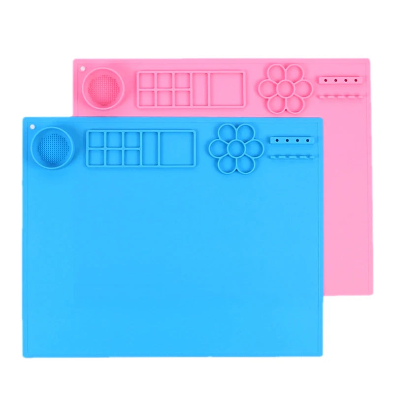 Silicone Painting Mat Art Cup Large Easy Clean Up Protects Surfaces Qme