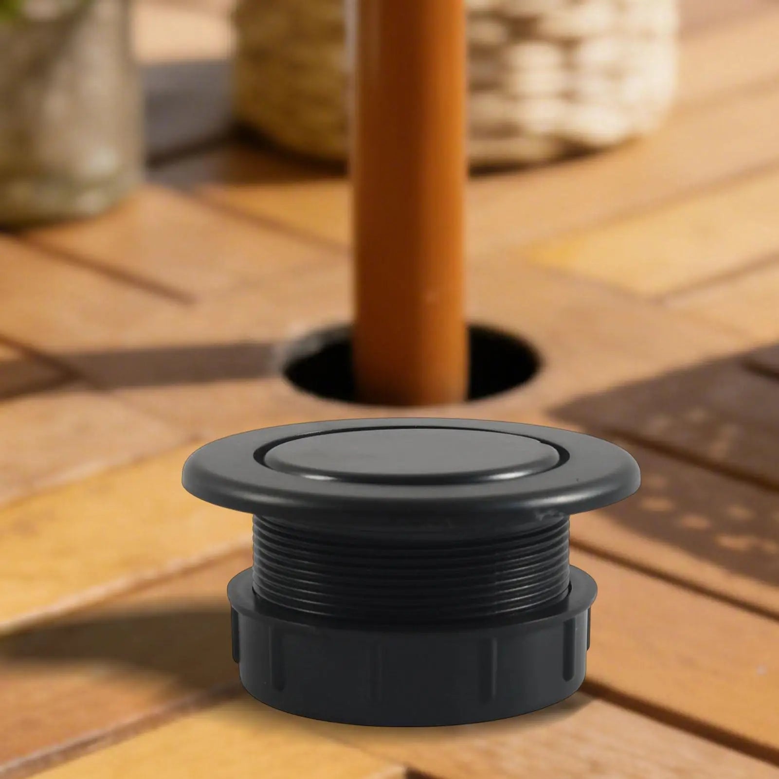 Table Umbrella Hole Cover Easy Installation Securing Adapter Patio Qme