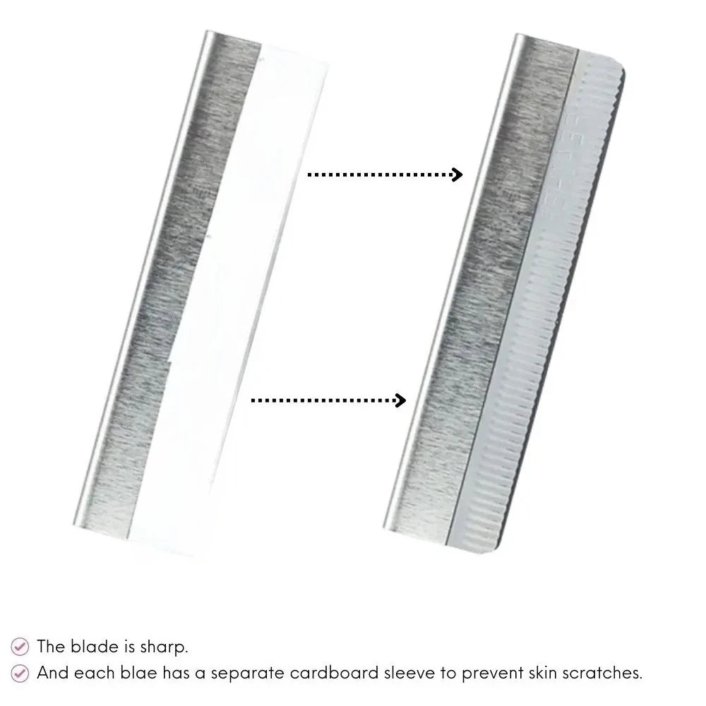200pcs Microblading Eyebrow Knives Stainless Steel Eyebrow Trimmer Razor Blade for Permanent Makeup Brow Tattoo Beauty Tool Qme