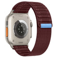 Nylon Loop Strap for Apple Watch Ultra 2 Band 49mm 44mm 45mm 42mm Bracelet IWatch Series 9 8 Se 7 6 5 4 3 Smartwatch Accessorie Qme WR 42mm 44mm 45mm 49mm