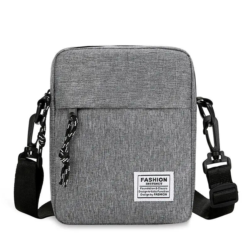 Men's Bag Available Single Shoulder Cross-body Design Suitable Daily Qme Gray