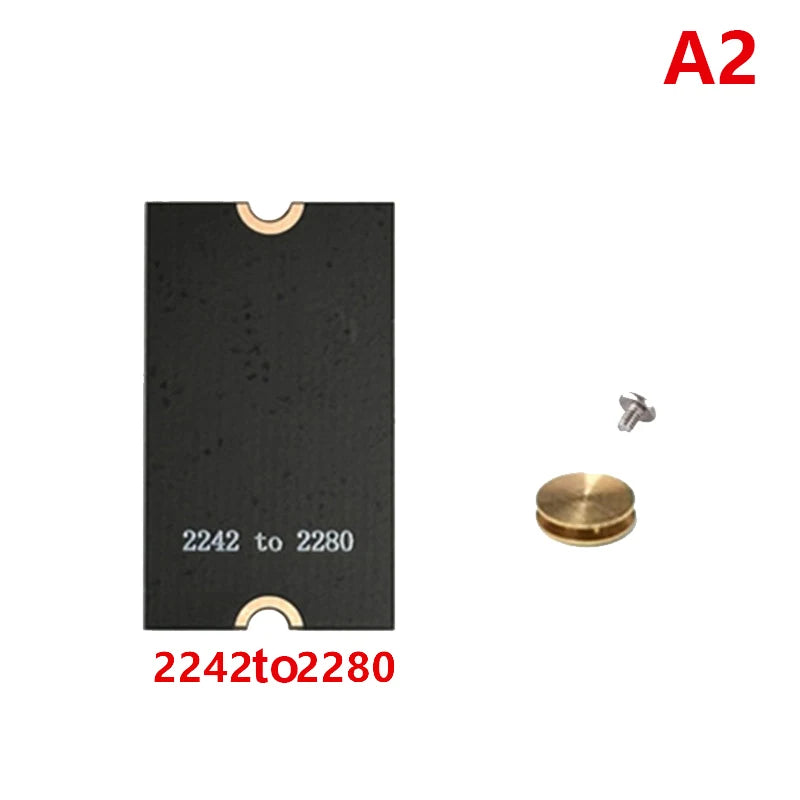 M2 SSD Adapter Flexible Convert 2230 2242 2280 Multi Length Support Qme A2