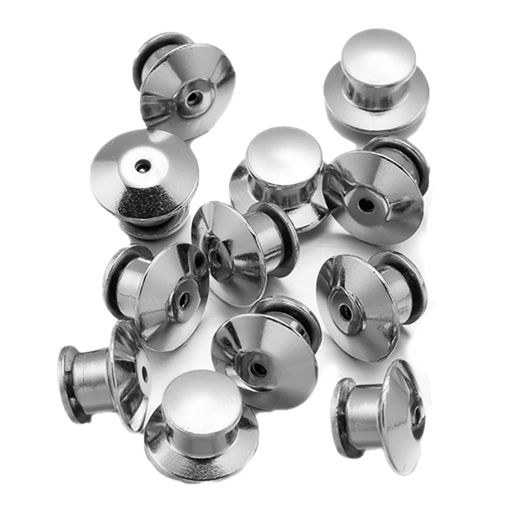 10/30/50pcs Safety Brooch Lock Metal Pins Back Keeper Caps Clasps for DIY Jewelry Making Accessories Findings Supplies Crafts Qme