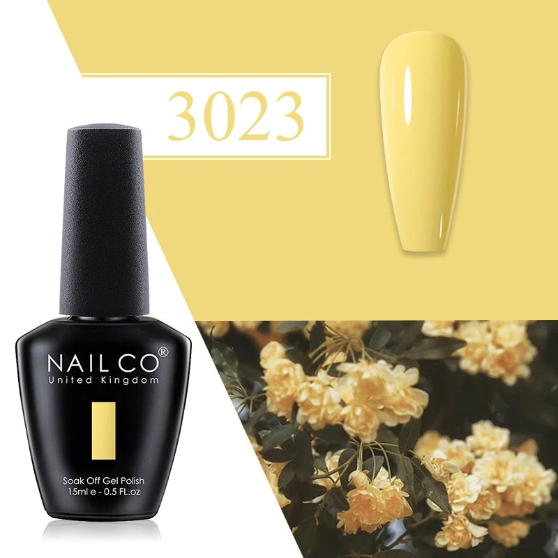 NAILCO Red Gel Nail Polish Wine Purple Semi Permanent Soak Off UV