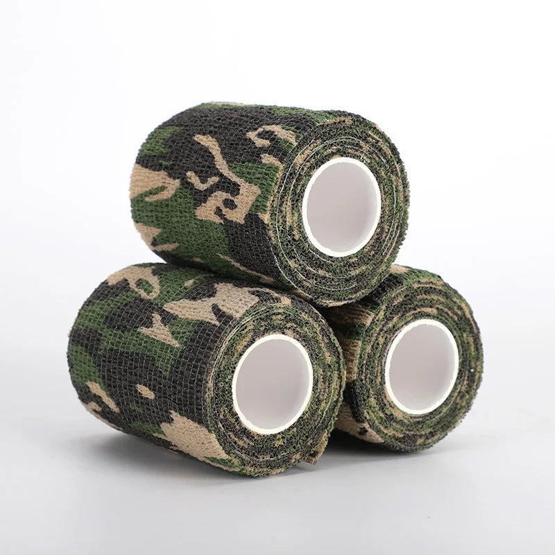 6/12/24 PCS Camouflage Tattoo Bandage Anti-slip Athletic Nonwoven Disposable Waterproof Self-adhesive Elastic Bandage Qme