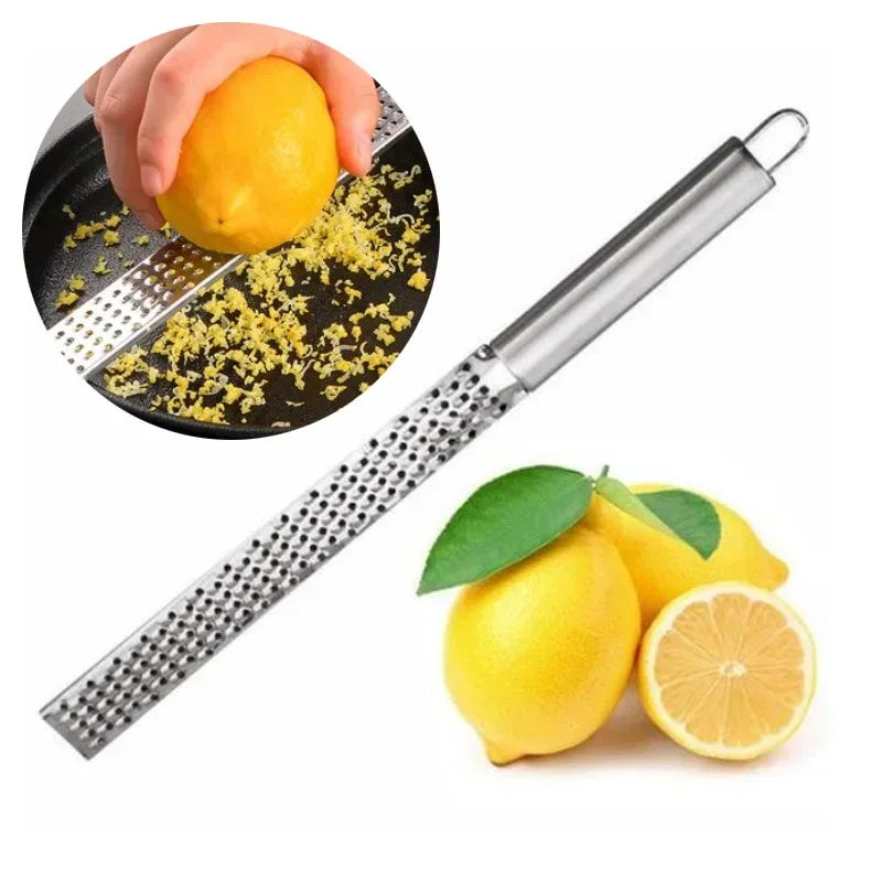 Stainless Steel Grater Cheese Long Planer Baking Chocolate Lemon Peel Qme