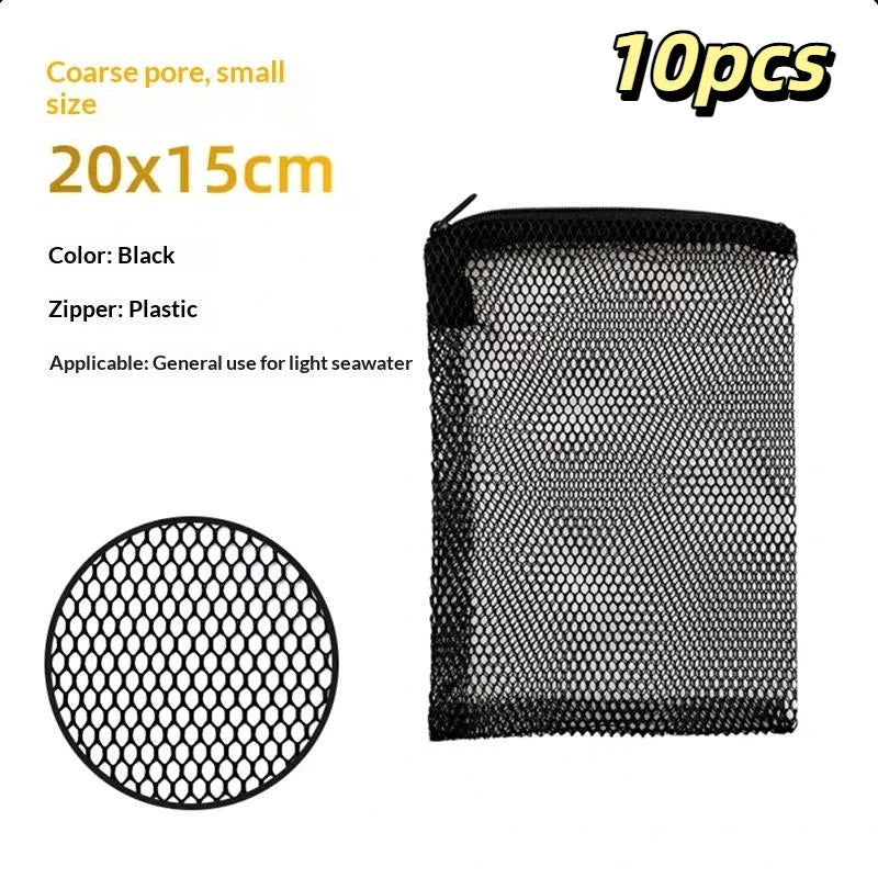 Universal Reusable Aquarium Filter Media Bags Zipper Fine Mesh All Qme A3