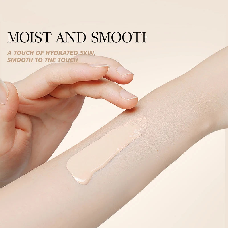 Silky Soft Liquid Foundation Lightweight Waterproof Sweat Resistant Qme
