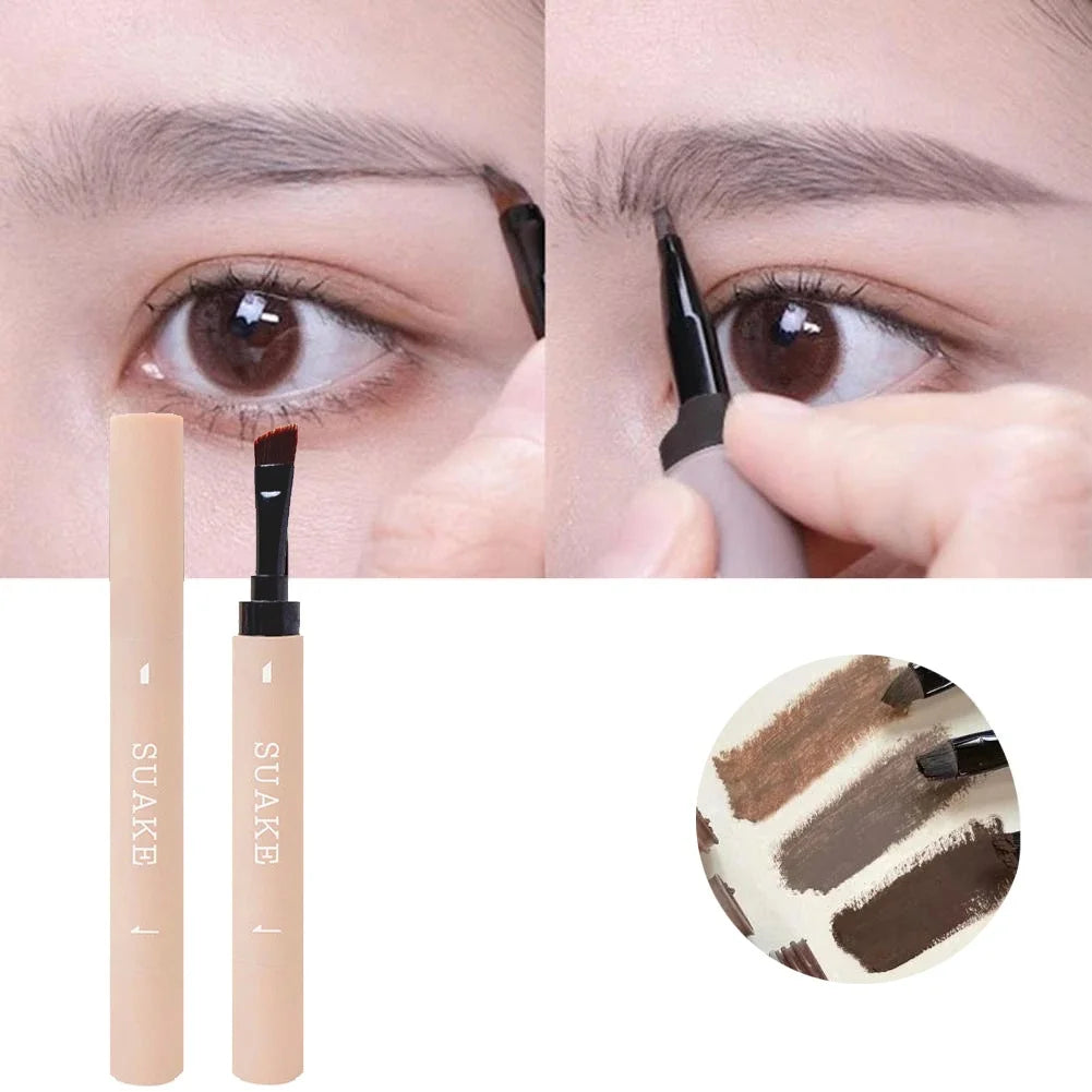 Double-ended Eyebrow Gel Waterproof Sweat-proof Smudge-proof Pencil Qme