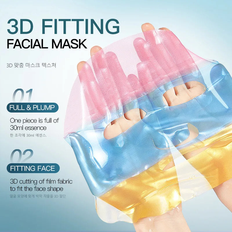 Collagen Facial Masks Moisturizing Whitening Faded Wrinkles Lift Firming Sakura Hyaluronic Acid Face Mask Korean Cosmetics Qme