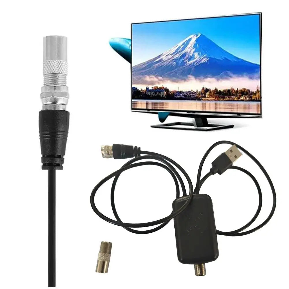 Digital TV Antenna Amplifier Signal Enhancer 4K UHD High-definition TV Antenna Signal Receiver TV Antenna Signal Enhancer Qme