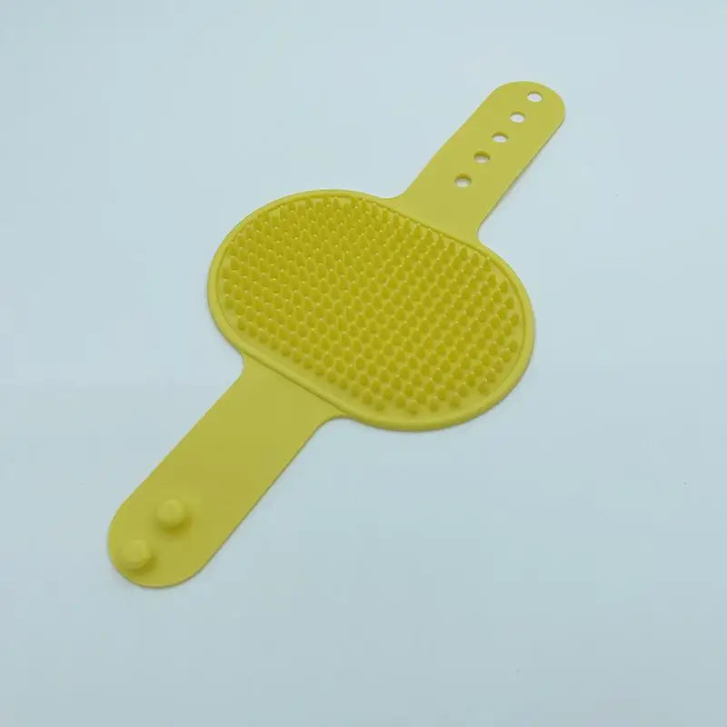 Fur Removal Tool Cats Dogs Pet Bathing Supplies Soft Rubber Bath Qme one size Yellow