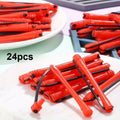 24pcs Hair Perm Rods Hair Curling Rollers Perming Curlers Rods Cold Wave Rollers for Hairdressing Styling Tools Qme 24pcs