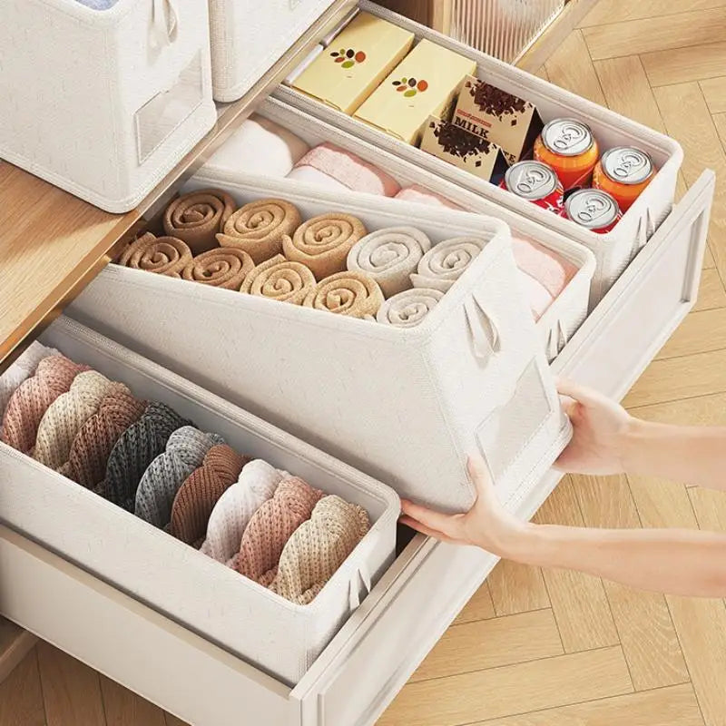 Underwear Socks Storage Box Panties Boxes Clothes Organizer Cabinets Qme