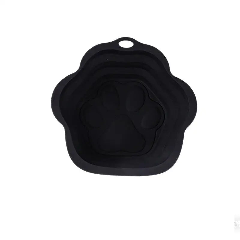 Going Out Drinking Feeding 2-in-1 Bowl Pet Supplies Dog Cat Folding Qme A1