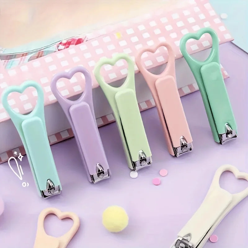 Rainbow Series Portable Nail Clippers Women Men-stainless Steel Qme