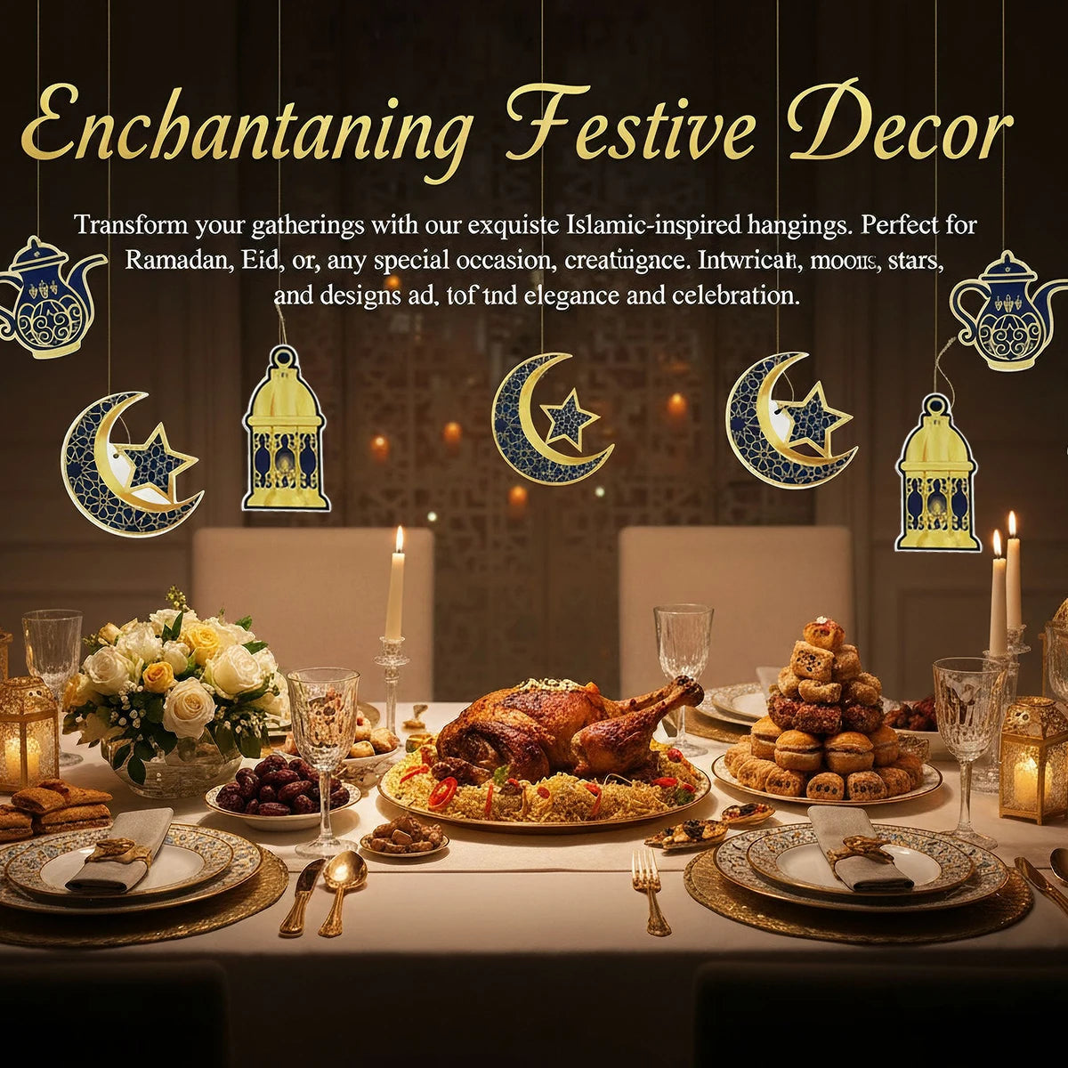 8 Eid Gift Tags, Islamic Holiday Ramadan Kareem Decorations, Family Ramadan Decorations, Eid Party Supplies, Eid Al-Adha Muslim Decorations, Valentine's Day DIY Gift Packs, Birthdays, Etc. - Suitable for Use as Gift Stickers, Qme
