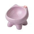Cat Dishes Elevated Neck Protection Anti-slip Tilt Ceramic Water Plate Wide Opening Whisker-friendly Cat Raised Food Bowl For Qme Pin k China Mainland