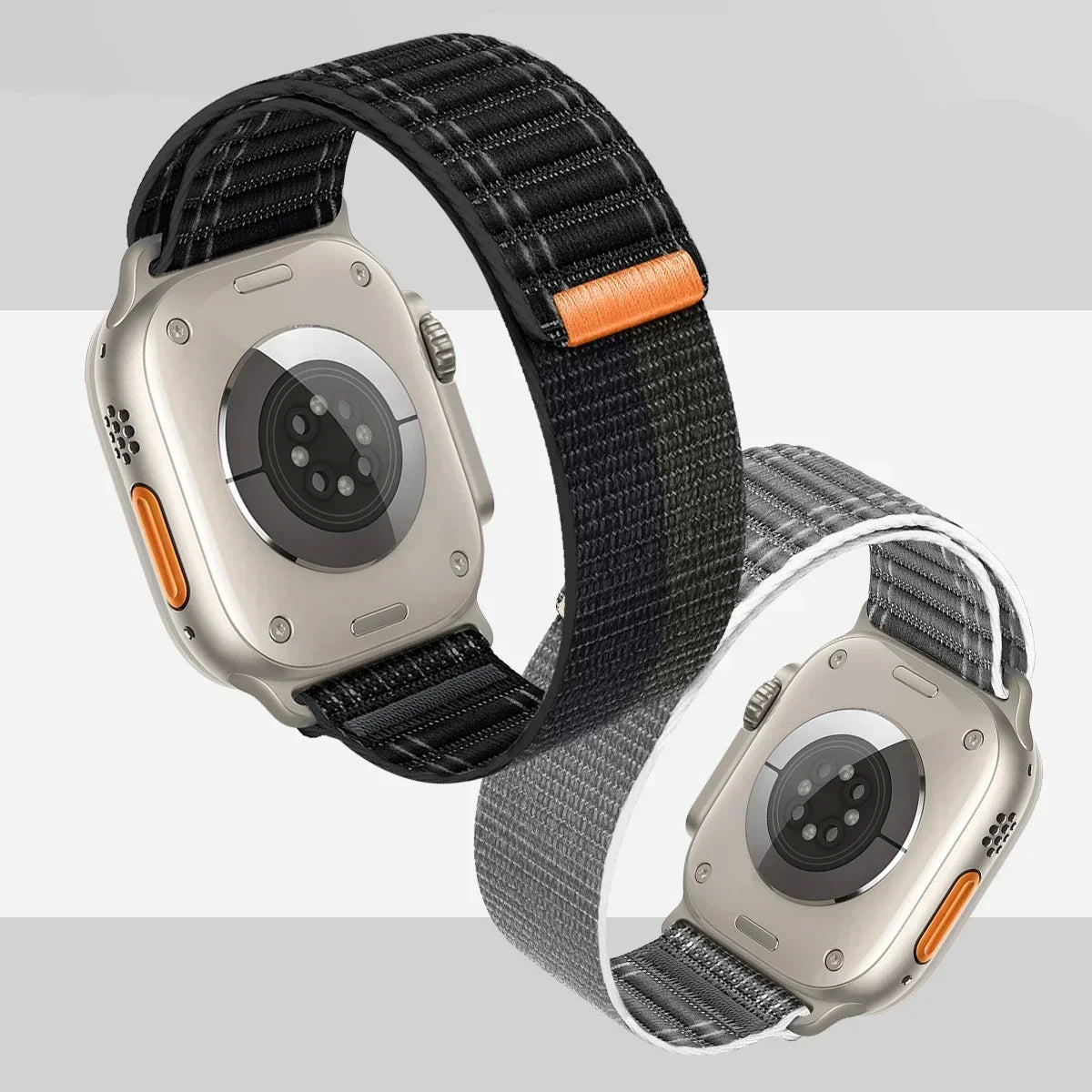 Nylon Loop Strap for Apple Watch Ultra 2 Band 49mm 44mm 45mm 42mm Bracelet IWatch Series 9 8 Se 7 6 5 4 3 Smartwatch Accessorie Qme
