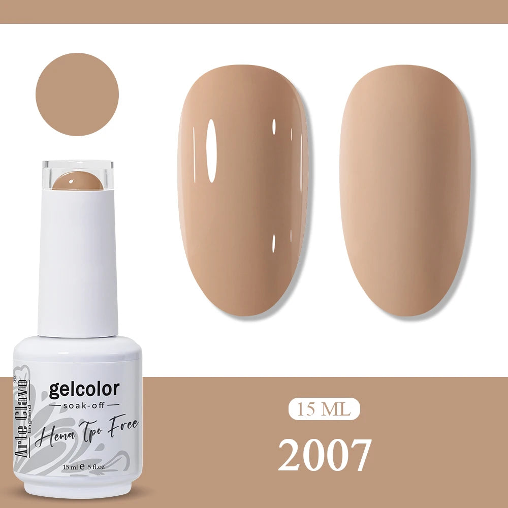 Arte Clavo Rainbow Gel Nail Polish Semi Permanent Art UV LED Lamp