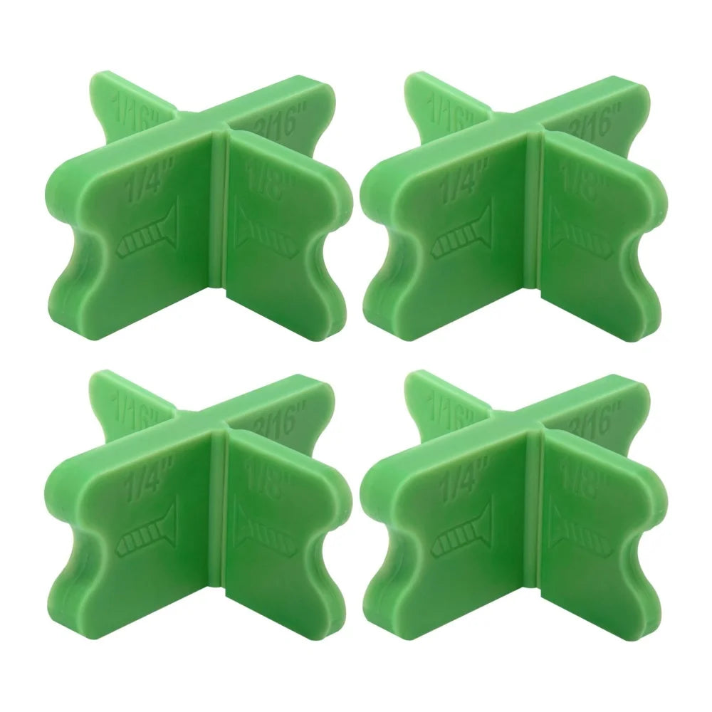 1-8PCS Deck Spacer Tool Set 4 Size Gap Green Deck Spacers Reusable Wood Composite Decking Installation Alignment Leveling Gasket Qme 4PCS