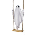 Halloween Swing Glowing Cute Ghost Ornament Garden Yard Bar Haunted House DIY Decorative Props Party Hanging Decor Qme A One Size