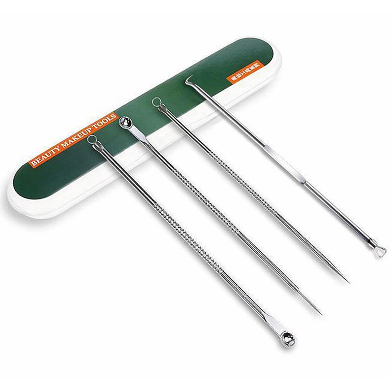 Stainless Steel Acne Extractor Tool Professional Pimple Blemish Qme