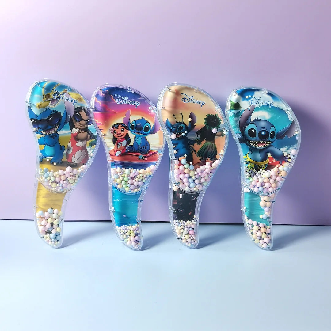 Hello Kitty Kuromi S-Shaped Transparent Cartoon Comb Student Anti-Tangle Massage Comb Hair-Smoothing Plastic Hair Comb Qme 007 Random Style