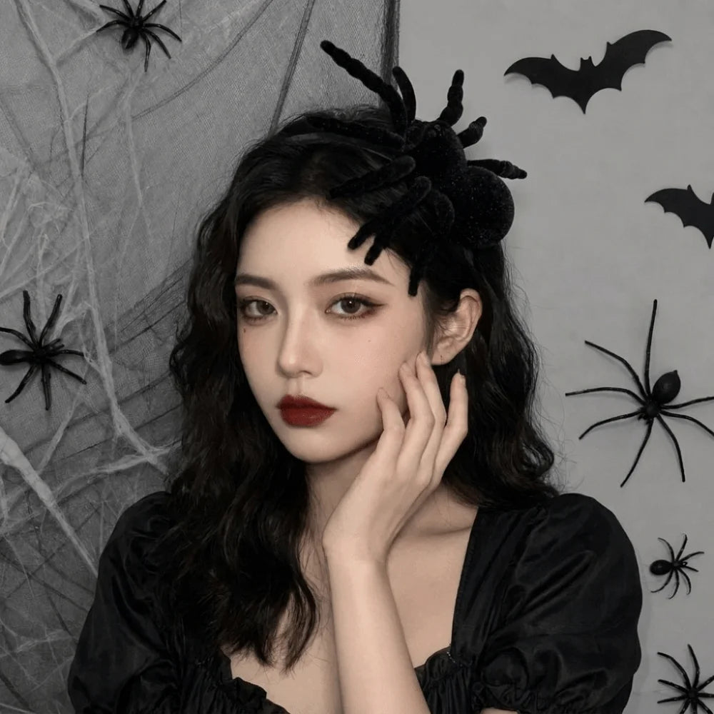 Hair Accessories Cartoon Spider Headband Black Animal Women Hoop Qme