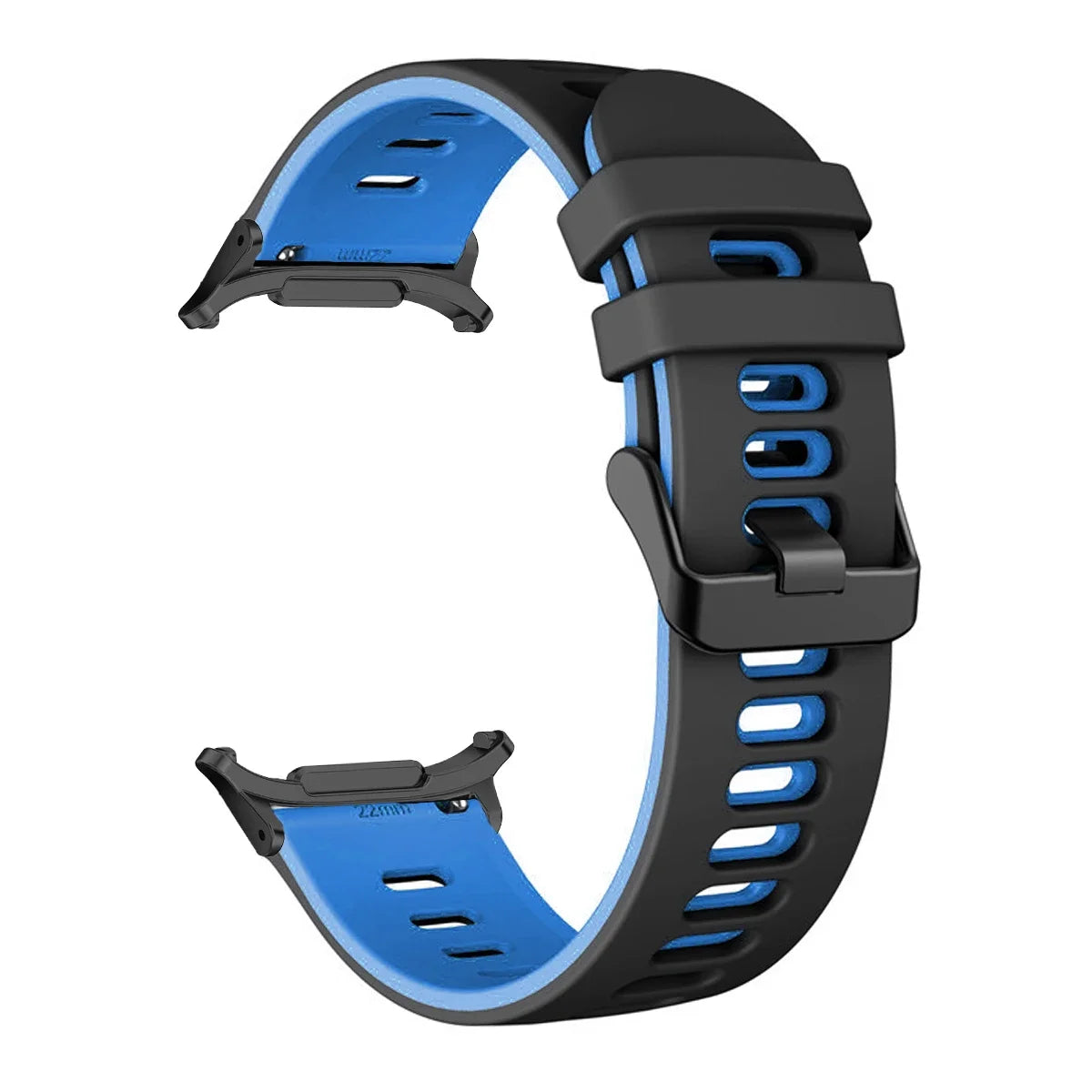 Silicone Strap for Samsung Galaxy Watch 7 Ultra 47mm No Gaps Sport Band Bracelet for Galaxy Watch Ultra 47mm Wristband Watchband Qme Black Blue Galaxy Watch 7 Ultra