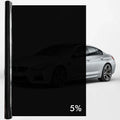50cmx3/6m Car Window Privacy Tint Film Auto Vinyl Anti Look Dark Glass Foils Sticker Summer Solar UV Films Protector Accessories Qme 5Percent VLT 50x300cm