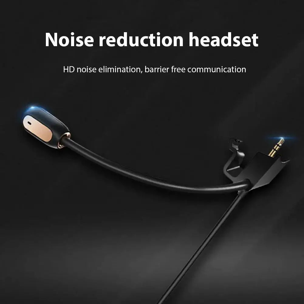 Detachable Gaming Boom Microphone 3.5mm Plug Cable Boom Microphone Noise Cancelling Gaming Boom Mic for Bose QC35/QC45 Qme Default Title