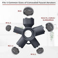 1Pcs Faucet Aerator Key 10 In 1 ABS Faucet Aerator Removal Tool For Threaded Aerator/Aerator With Housing Cut Edge&Round. Qme 1pc
