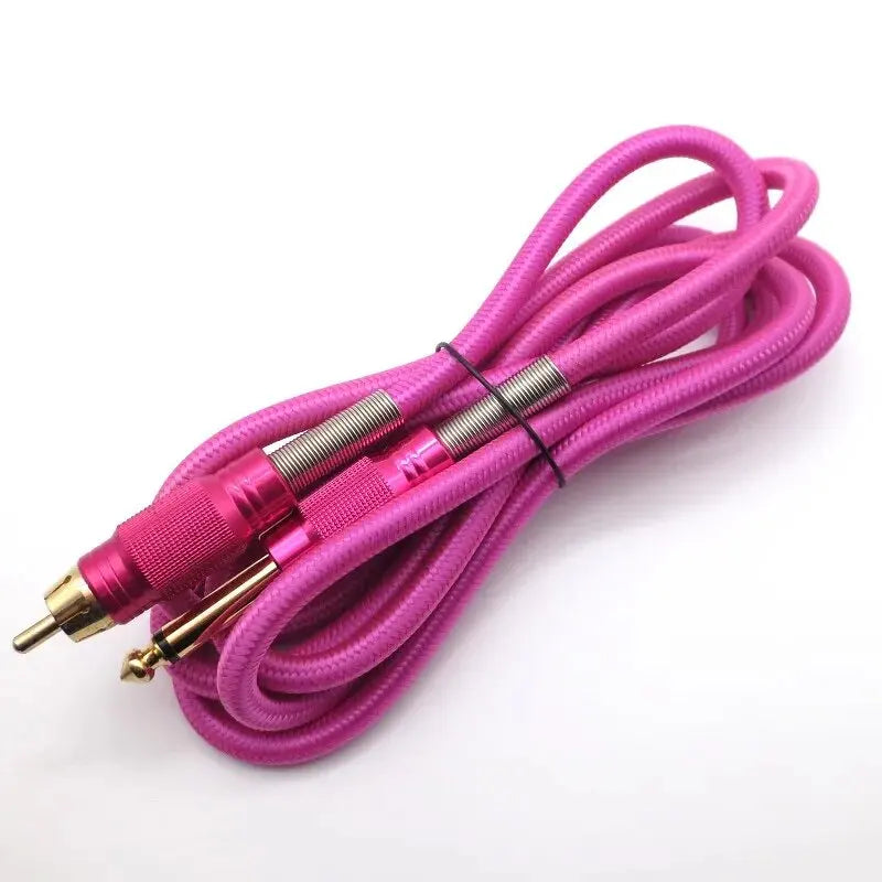 Tattoo Clip Cord RCA Power Cord 1.8M for Tattoo Machine Qme