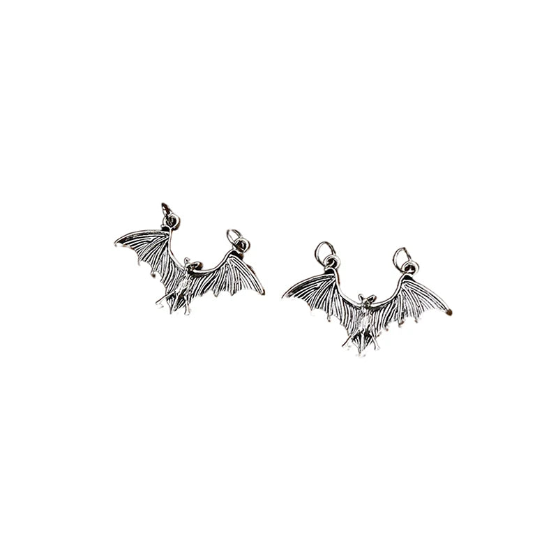 1Pair Bat Shoe Charms Gothic Punk Shoelace Clips Detachable Qme OneSize