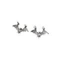 1Pair Bat Shoe Charms Gothic Punk Shoelace Clips Detachable Qme OneSize