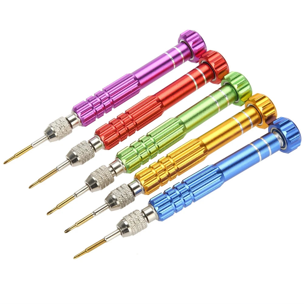 Watch Repair Screwdriver Set Screwdriver Handle With 5 Precision Bits Phone Glasses Watch Repair Tool Kit Repair Screwdriver Qme