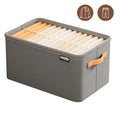 Thicken Fabric Clothes Organizer Storage Box for Sweaters Pants Jeans Drawer Wardrobe Multipurpose Foldable Home Storage Lockers Qme grey 35x25x22CM