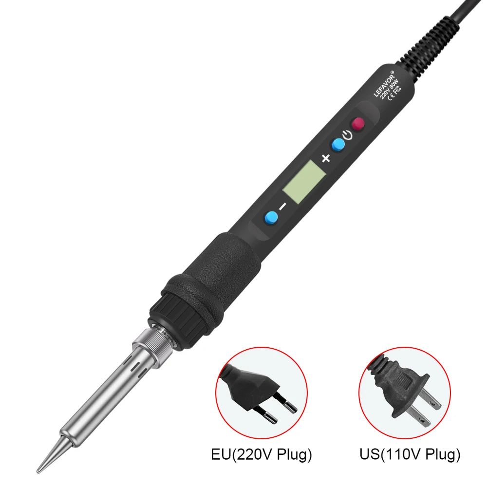 LF 80W Digital Display Soldering Iron Welding C F Switching Qme
