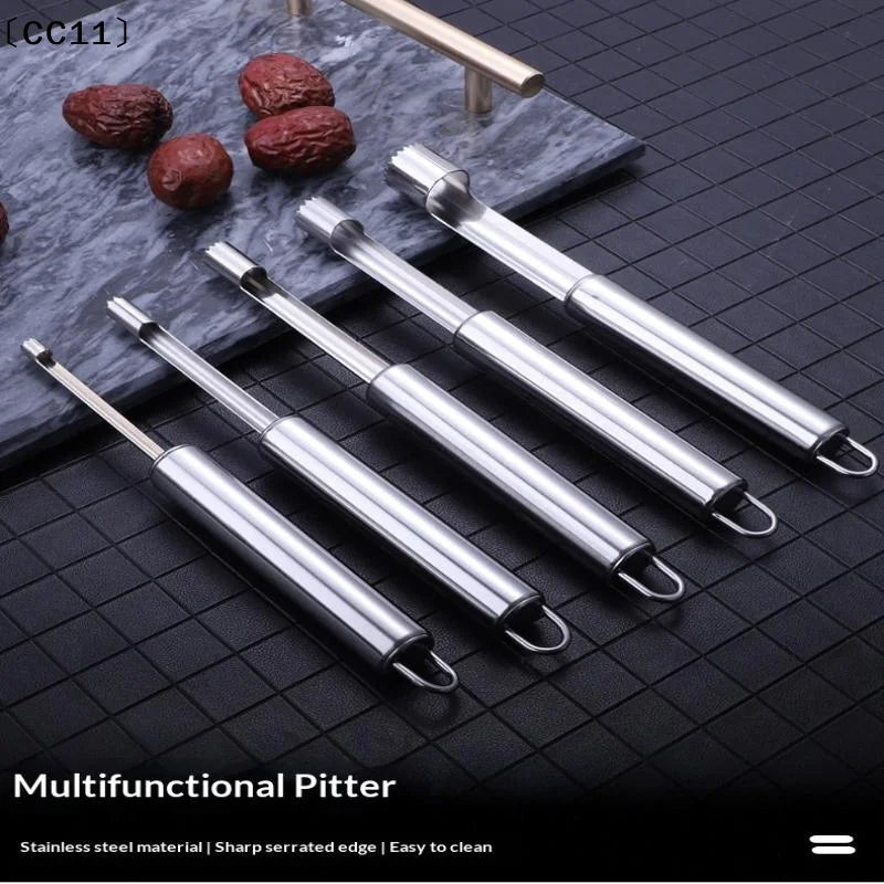 Stainless Steel Corer Fruit Seed Core Remover Pear Seeder Slicer Qme