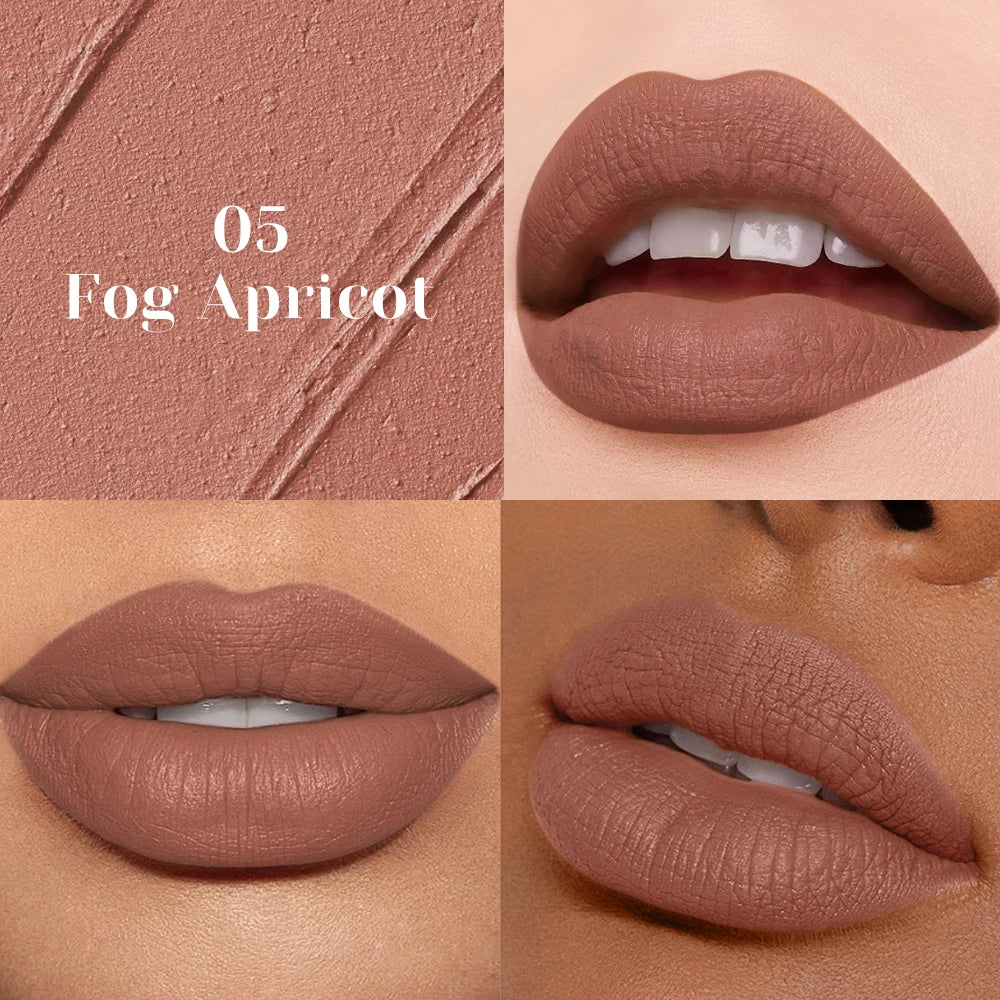 Matte Nude Lipstick Smooth Texture Long-lasting Water Resistance No Qme 05