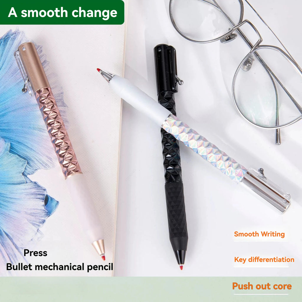 Mechanical Gel Pens Set , 0.5mm Black Ink Pens Fine Point Smooth Writing Pens, High-End Series for Office School Supplies Qme