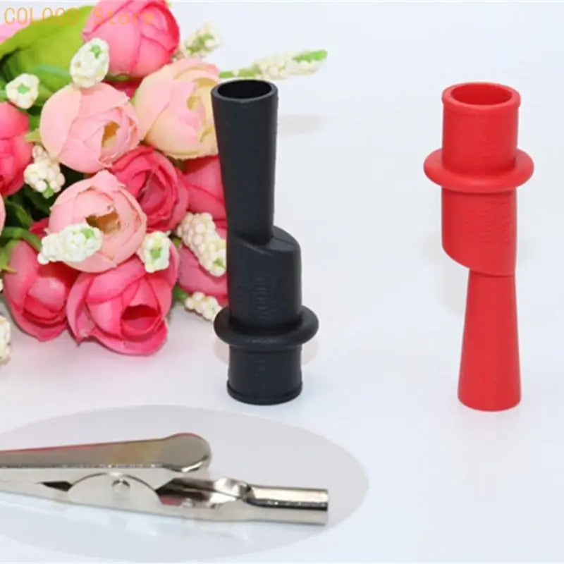 Clip Test Clamp Black Red Wire Tip 10A 1000V Multimeter Tester Probes Qme