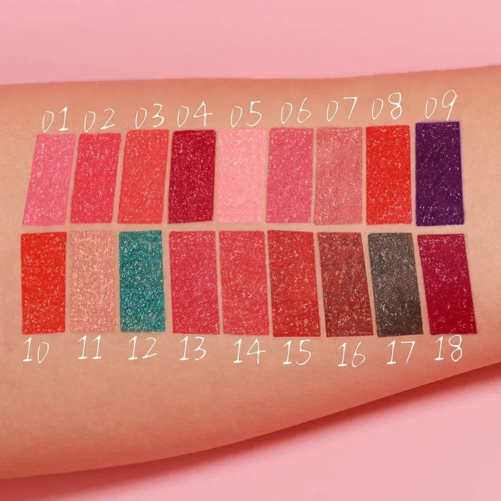 Pearlescent Lipstick Waterproof Long-lasting Lip Gloss Easy Paint Qme