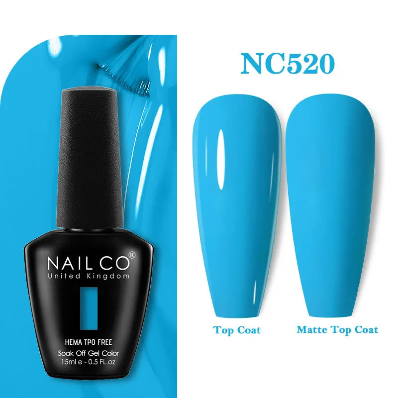 NAILCO Coat Base Gel Nail Polish Nails Art Semi Permanent Lacquer Qme