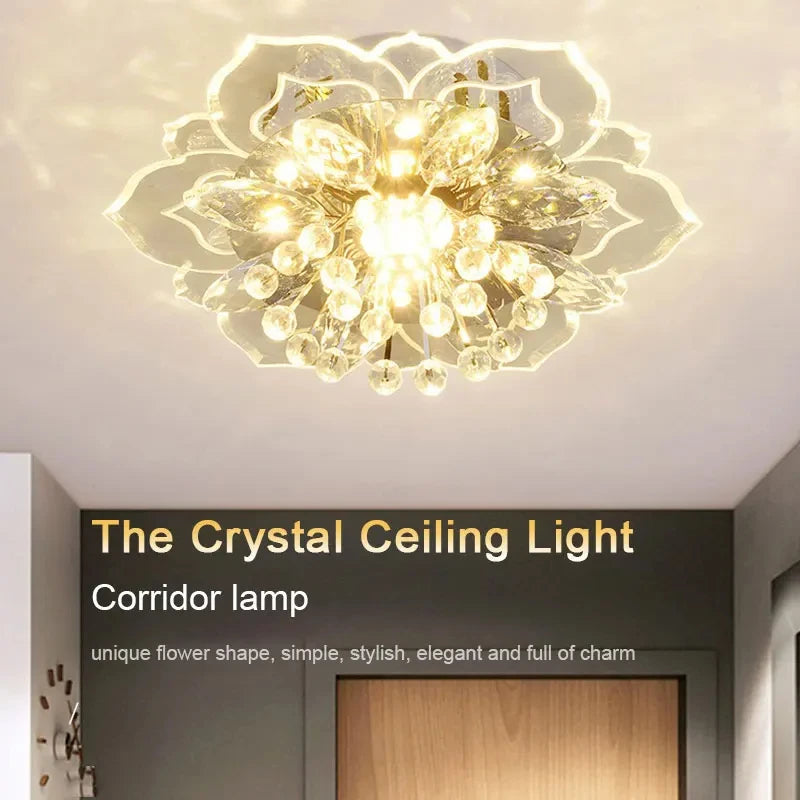 Modern LED Ceiling Light Crystal Ceiling Lamp Bedroom Chandelier Indoor Lighting For Living Room Home Decoration Led Chandelier Qme