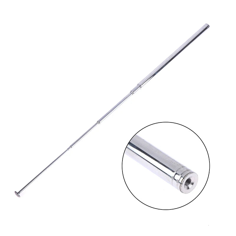 10 Section Stainless Steel Telescopic Antenna FM AM Aadio Qme