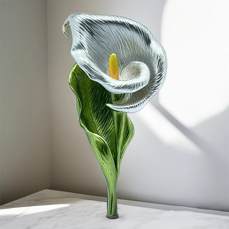 Pretty Lily Flower Brooches For Women Unisex 4-color Enamel Plants Party Office Brooch Pin Gifts Qme A1
